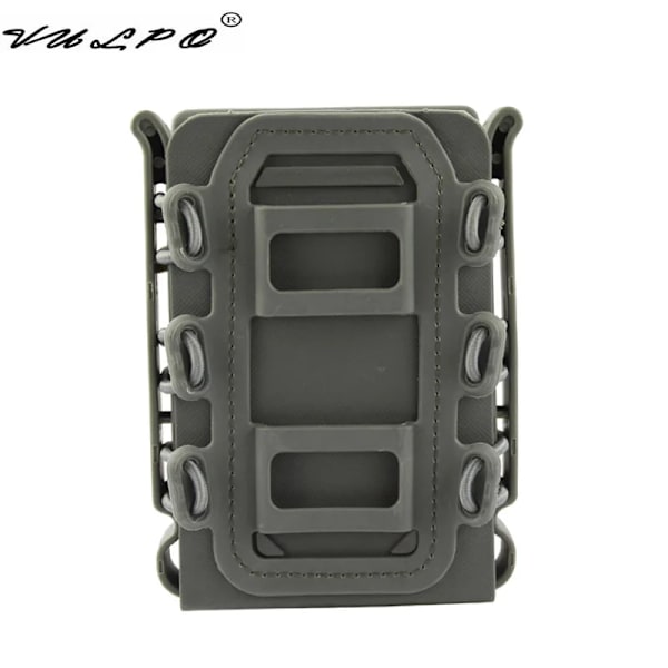 VULPO Taktisk 5,56 mm & 7,62 mm magasinpose 9 mm pistol Molle Mag-pose Soft Shell Mag-pose 9mm 5.56 7.62 BK