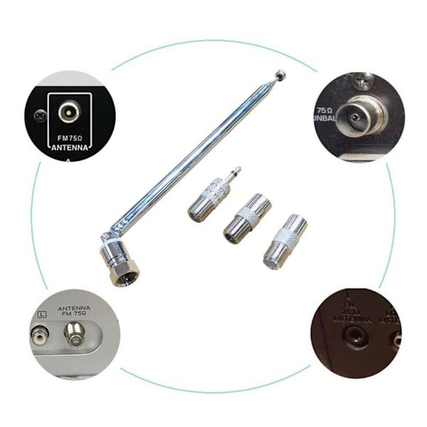 FM RADIOANTENN 76cm Adapter For Hjemradio Stereo UK Receiver
