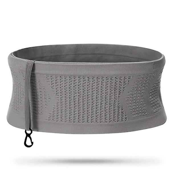 Multifunktionell stickad andningsbar dold midjeväska Bärbar Swe Grey Grey S