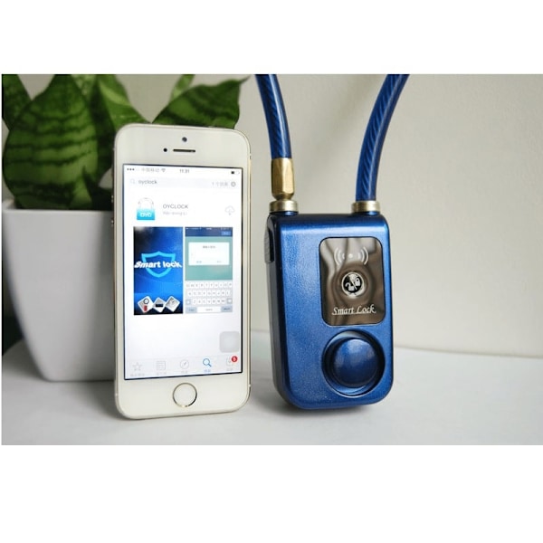Smartlock - En nøkkelfri lås med alarm, Android/iPhone blue 302