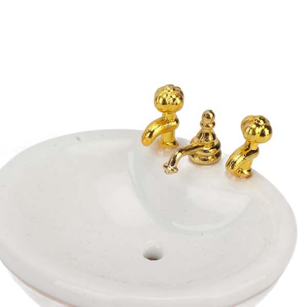 5 dele 1:12 dukkehus badeværelsessæt søde smukke porcelæn dukkehus miniature møbler legetøj dukkehus tilbehør