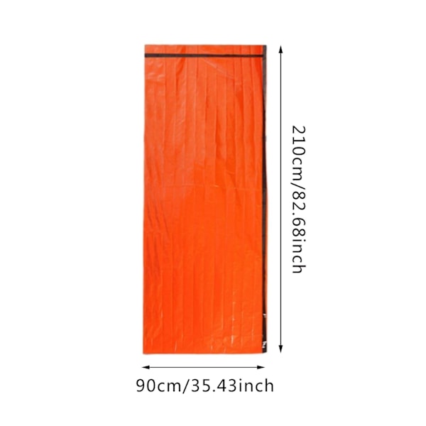 4 st/set Nödsömn Säck Lätt Överlevnadssäckar 26 Micron Orange Bärbar Termisk Sovsäck för Camping Vandring