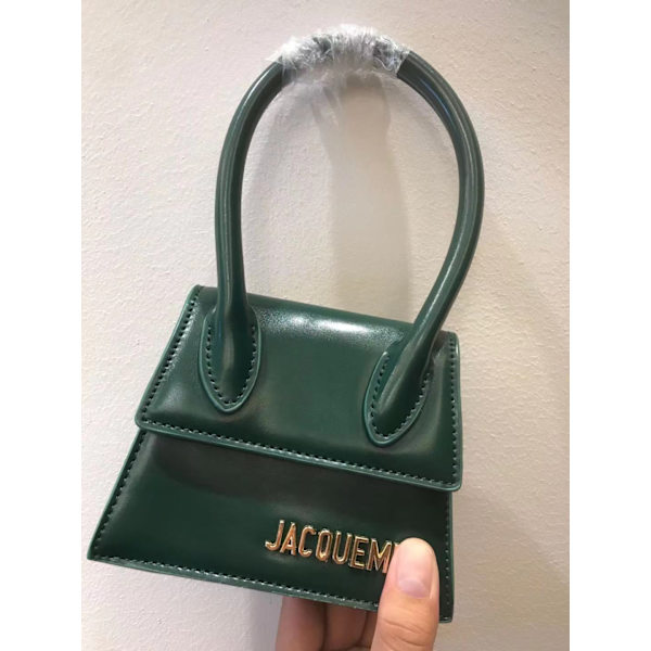 Dam Handväska Axelväska Small Bag Ins Portabel Crossbody-väska Green tabby fabrics