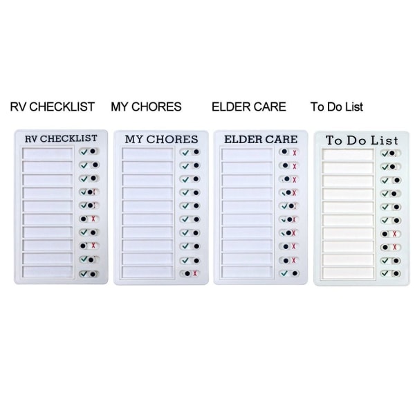 Sjekklist Dagsplanlegger Selvdisiplin Punch Card TO-DO LISTE To Do List
