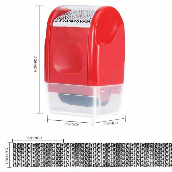 Identitetsstöldsskydd Roller Stamp Konfidentialitet Roller