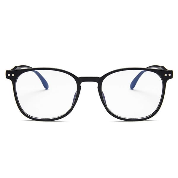 Moderne Matte Sorte Briller Klar Glas Uden Styrke Klarglas Sort black