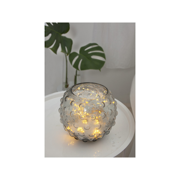 Ljusslinga Dew Drop med 80 Varmvita LED med TIMER