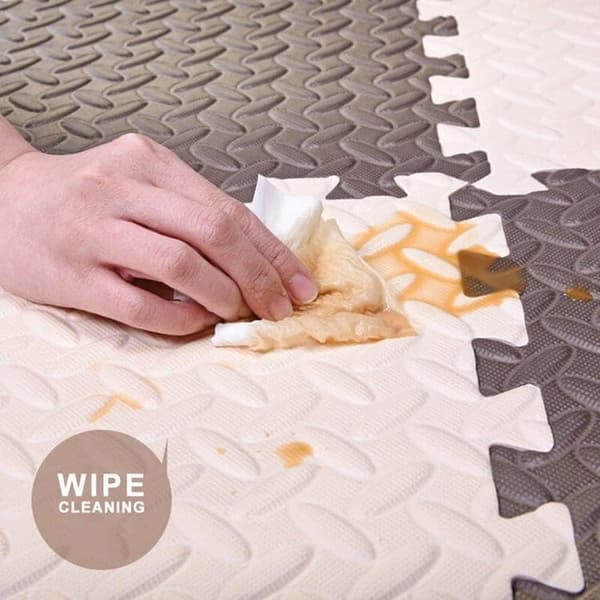Legetæppe baby 16 dele – puslespilstæppe & kravletæppe til gulvbeskyttelse 30x30 cm-FA-