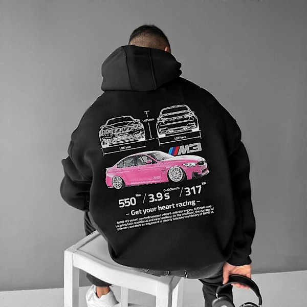 Porsche 911 Huppari Auto Print Hupparit Unisex-WELLNGS tyyli 2 style 2 S