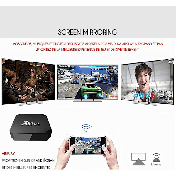 X96 Mini iptv Multimedia Streaming Android 9.0 Box / 4K