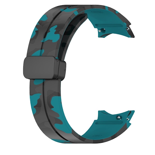 Camo silikonearmbånd til Samsung Galaxy Watch 5 Pro 45mm/Watch 4/5 40/44mm/Watch4 Classic 42/46mm Dark Blue