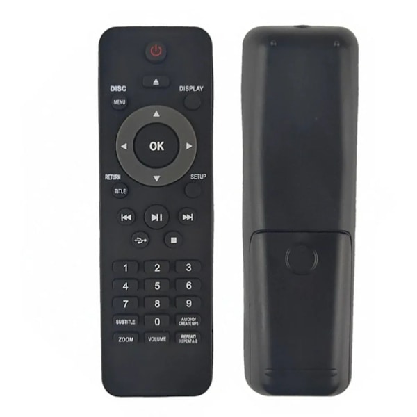 Erstatning for Philips DVD-fjernkontroll Dvp2880 Dvp2880/f7 Dvp3680/51 Dvp3000 Dvp3670 Dvp3610 Dvp3600