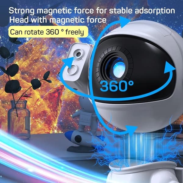 Astronaut Galaxy Projektor Stjerneklar Himmel Astronaut Lys Touch-FA-