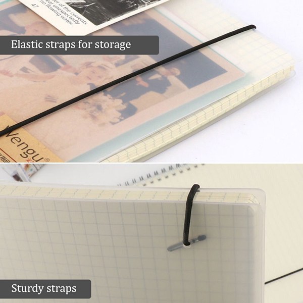 Transparent Spiralbok Rutnät Horisontell Linje Blank Notebook, Tjockt Papper, Prickad Spiral Notebook