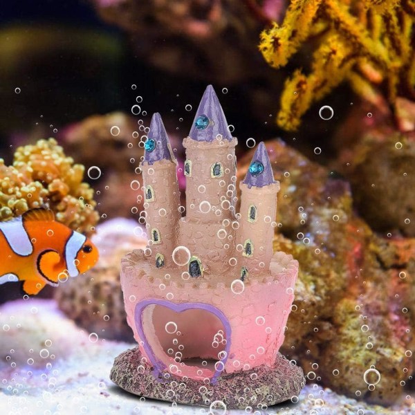 Tong Castle Resin Akvarium Ornament-Kunstig Akvarium Landskap