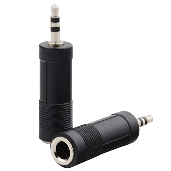 3,5 mm:n uros - 6,5 mm:n naaras mikrofonimuunnin, 2 kpl