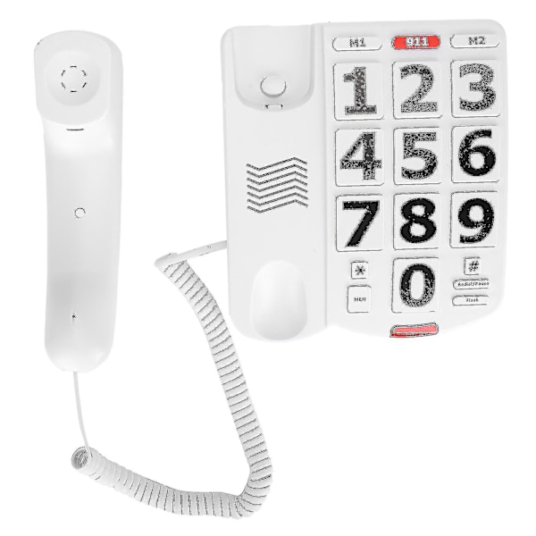 Fastnettelefon til ældre med store knapper Cor telefon til hørehæmmede ældre