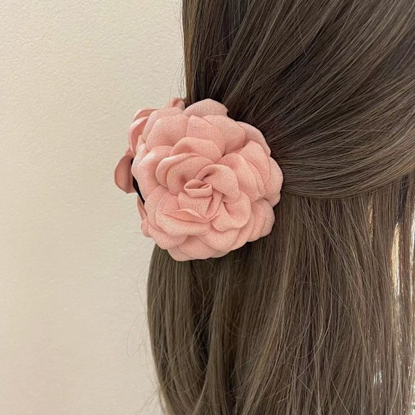 Ruusun ja Ravun Kukka Hårklämma ROSA 9CM vaaleanpunainen 9cm pink