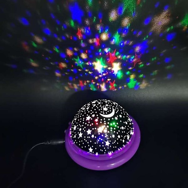 Led-projektori Star Moon Night Light Sky, pyörivä ohjattava