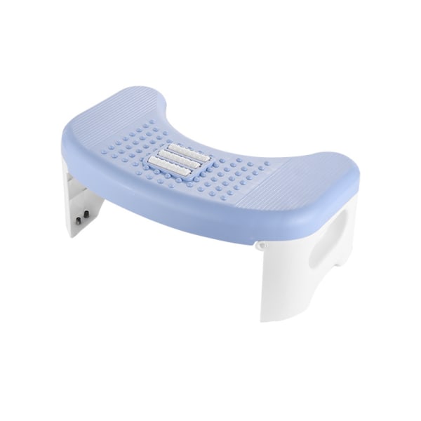 Vikbar toalettpall, hukande bajspall, pottstegspall blue
