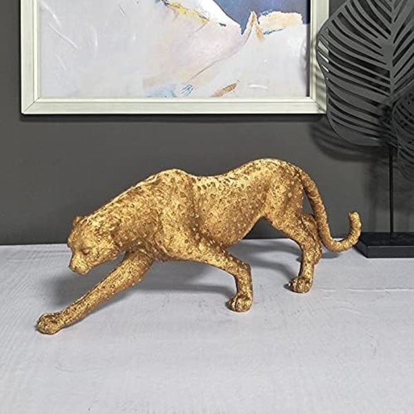 Realistic Leopard Resin Statue, Resin Statue For Home Decoration