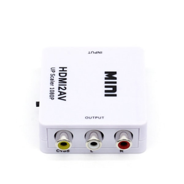 1080P Mini RCA Komposit CVBS Video Audio Muunnin Adapteri
