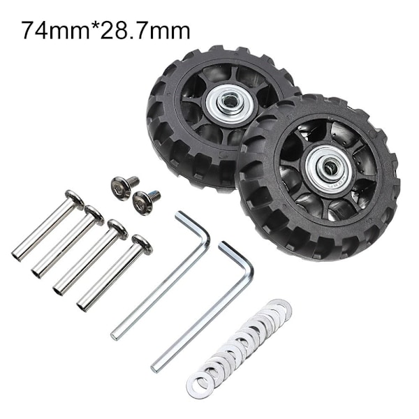 2 kpl Vaihda pyörät Matkalaukun pyörät 74MM*28,7MM-FA5- 74mm*28.7mm