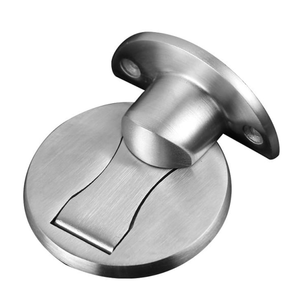 Magnetic Door Stop, Brushed Satin Nickel, Invisible Magnetic Clo