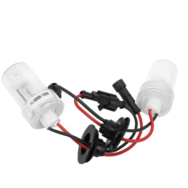 2 stk Xenonpærer for frontlykter HID-lampe 100W 8000K 6800LM H3-sokkel Frontlykt-tilbehør-FA-