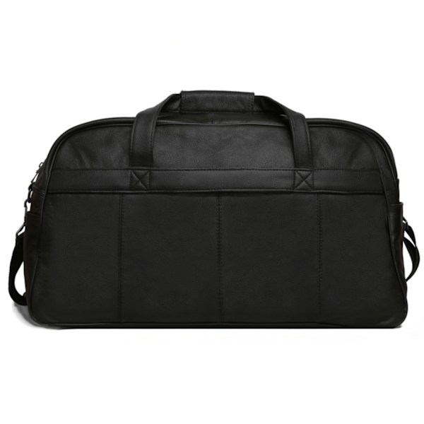 Svart weekendväska/sportbag i äkta läder 2000