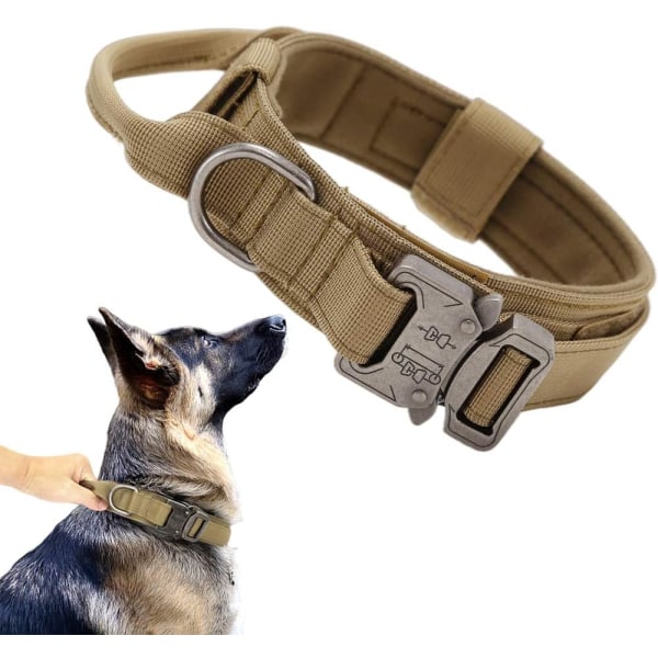 Taktisk Hundehalsbånd Militær Hundehalsbånd Justerbar Nylon Hunde