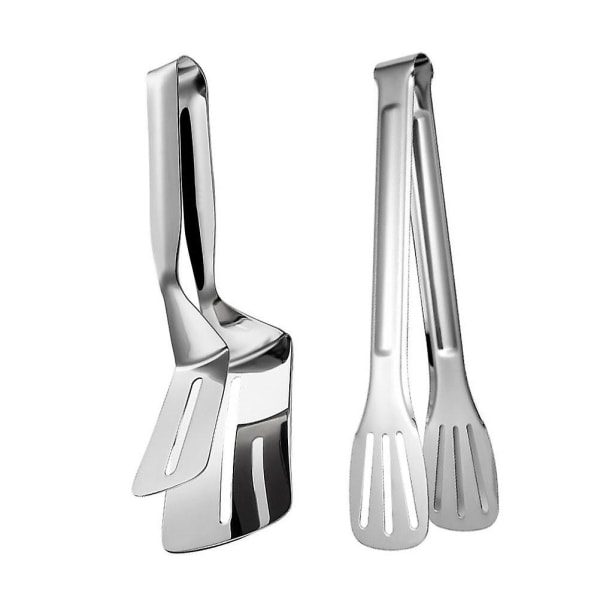 2 st Pancake Turner Spatel Double Grip Spatel Multifunktionell vändspatel Fried Steak Clamp