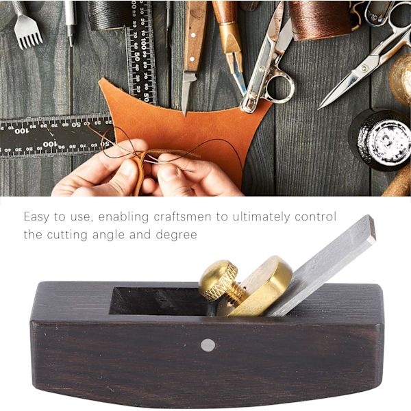 Mini planblock, läderplanare träspån träbearbetning DIY hård