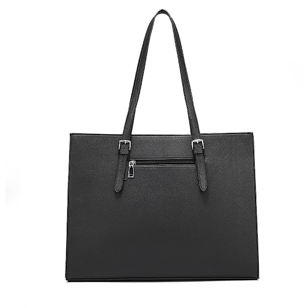 Laptop Taske til Kvinder Vandafvisende Let Læder 15,6 tommer Puter Tote Bag Business Office Portfolio Stor