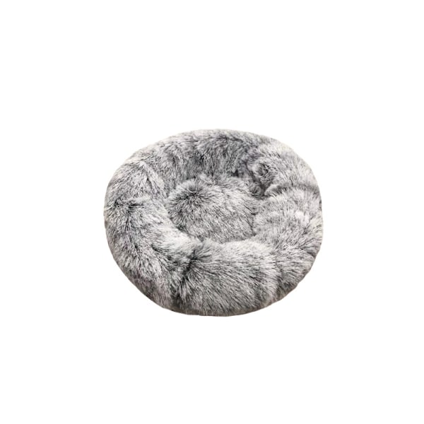 Queta Katteseng, Smuk Dyreseng, Lille Hundeseng Kæledyrsseng Plys Blød Rund Katteseng (50cm) Skraber base sort-FA2- Scraper base black Diameter 50 cm