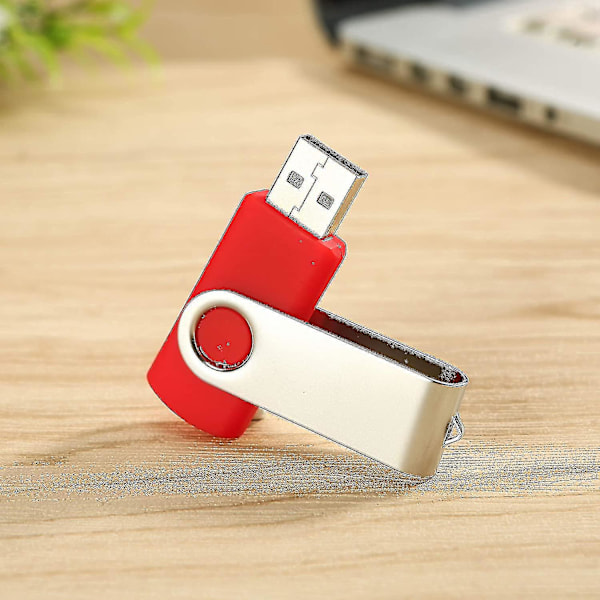 10-pak USB-stik USB 2.0 tom enhed Bulk-pak Drejelig Memory Stick Viktig lagring Jump Drive Zip Drive 10 Pak Rød 10 Pack Red 32GB
