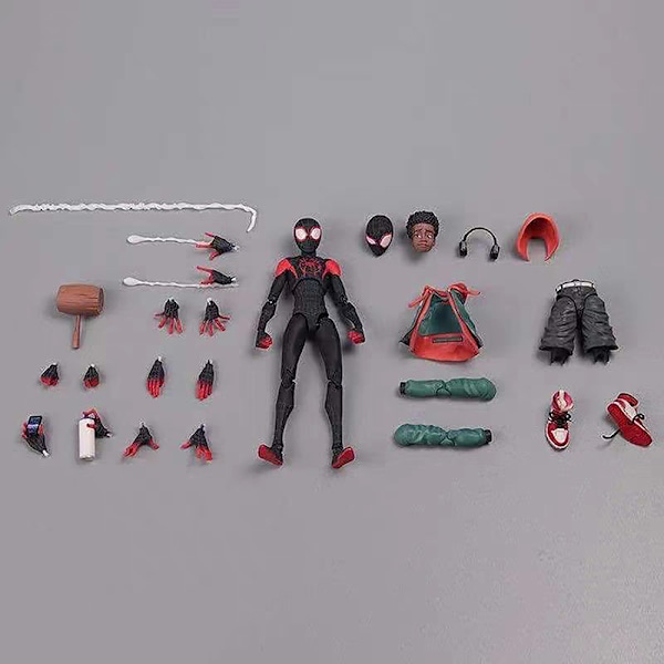 Action Spiderman Miles Morales Figurmodell Spider-Man Into