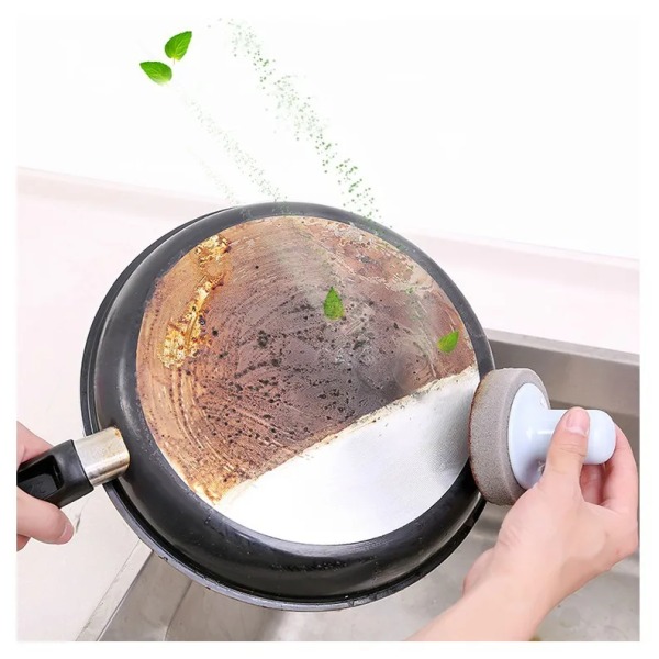 Magic Clean Rub Pottebørste Rust Flekker Svampebørste Hjem