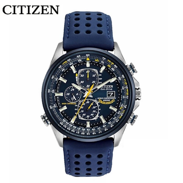 CITIZEN Herreure Luxury Trend Kvarts Kalender Vandafvisende Multi Fancy Rundt Ur Rustfrit Automatisk Ur Blue