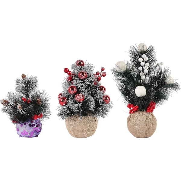 Mini kunstig juletre - 20 cm - Imitasjon furunåler