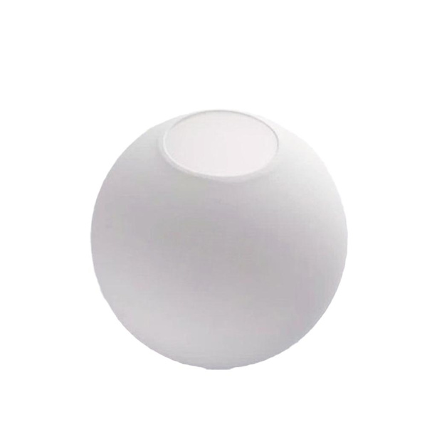 Matt Valkoinen Lasinen Lamppukupu Vaihto Pyöreä Peite 15cm One-size
