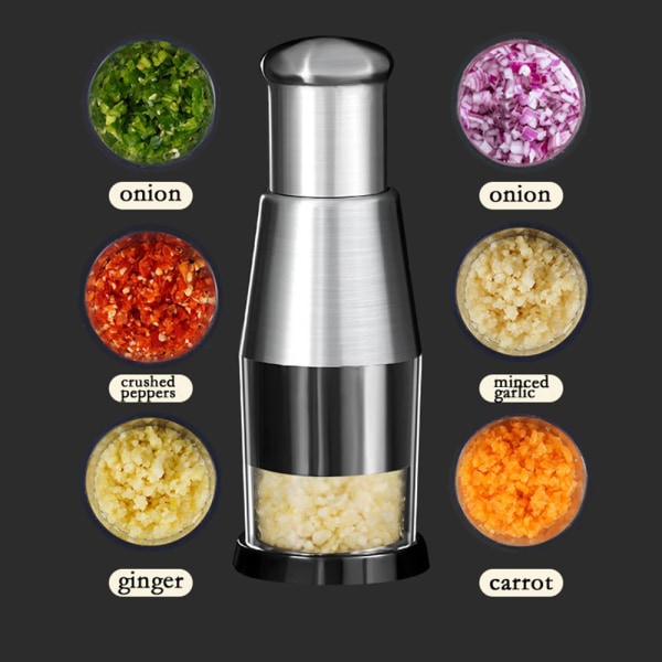 Hvitløkskvern som presser håndholdt mathakker Slicer Dicer Mixer