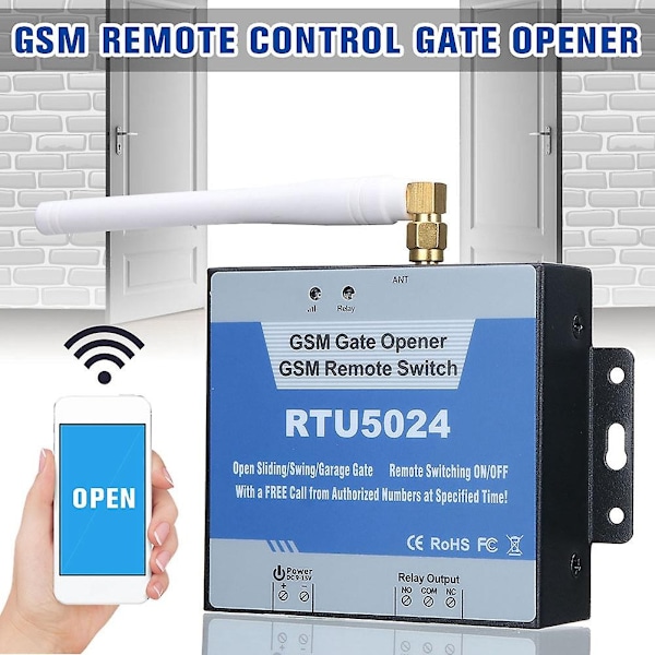Rtu5024 Port Dörröppnare Reläbrytare Mobiltelefon Dörrfjärrkontroll 850/900/1800/1900mhz - Perfekt