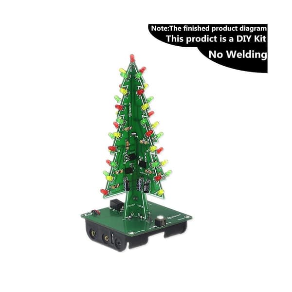 DIY julgranar lödprojekt, 3d julgranar LED-kit DIY elektroniskt kit lödning As-FA-