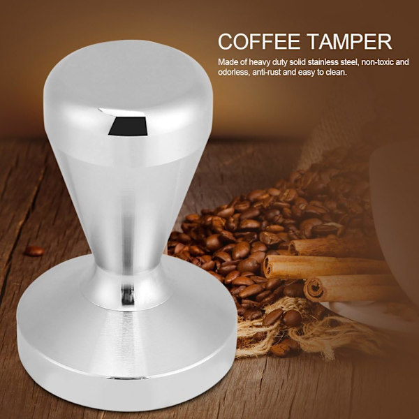Kaffe Tamper Rostfritt Stål Pressverktyg 51mm / 49mm Platt Bas