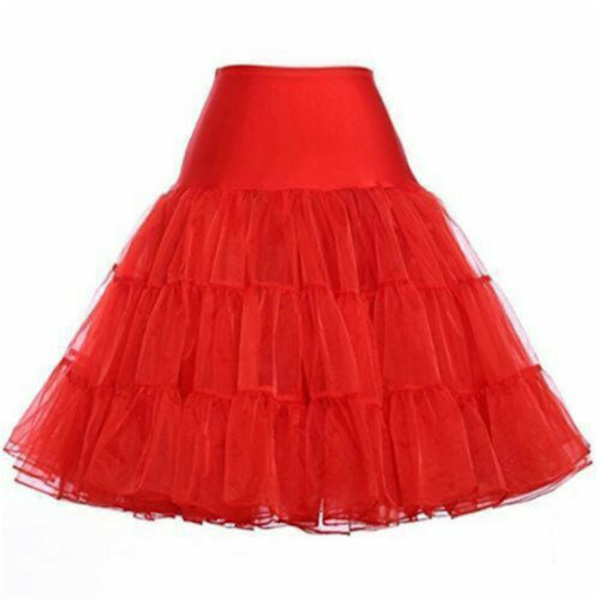 Tutu-hame Kristall Gaze -alusmekko Hääpuku PUNAINEN red