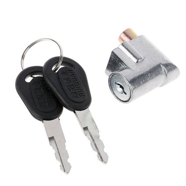 Tenningslås + 2 nøkler for motorsykkel, elsykkel, scooter