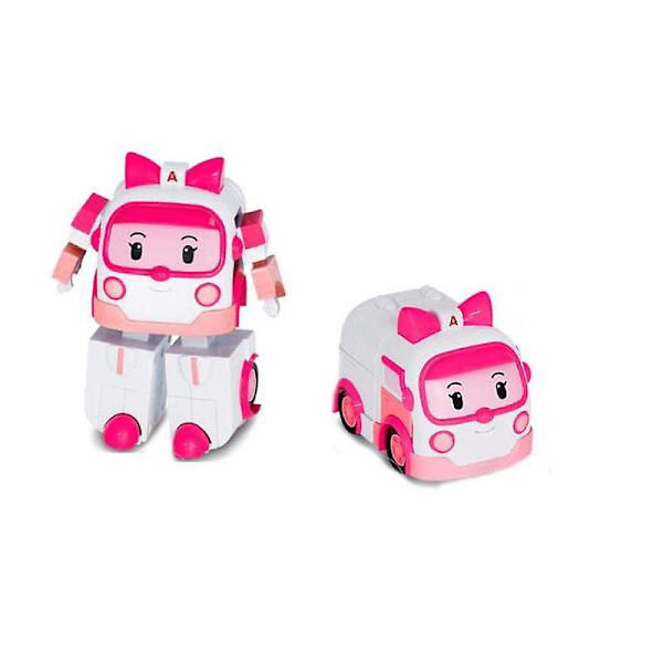 6 kpl/setti 2023 Korea Speelgoed Polis Robocars Transformatie Robot Poli Roy Amber Anime Metall Actionfigur Tecknad Leksaksbil Barn 4