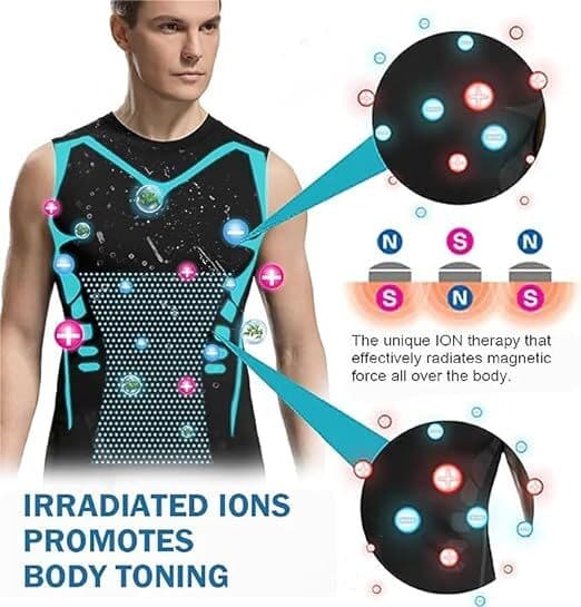 Ionic Shaping hihaton paita, liivi jääsilkki-kankaasta musta2 black2 black2 S