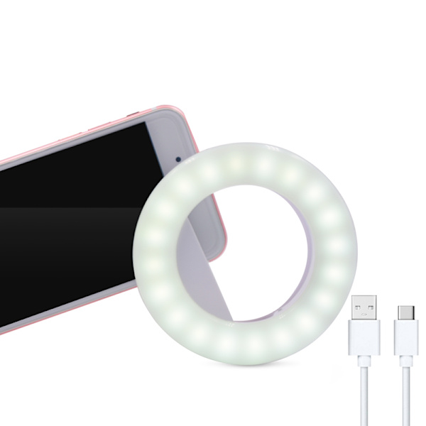 Mobiltelefon Ringlys med 40 LED og 3 Lysindstillinger